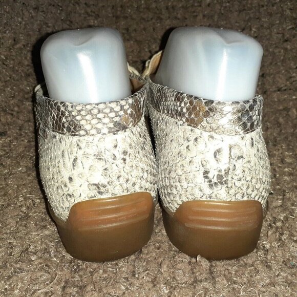 MEPHISTO-Gold Snake Skin Leather Loafer/Driving Shoe-Cool-Air-Size 9-Excellent - Picture 5 of 7